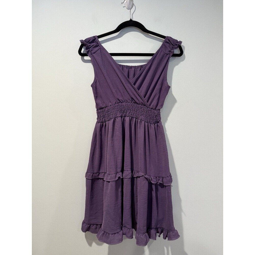 Purple Ruffle Dress 6 Lightweight Romantic Coquette Travel Minimal Twee Preppy